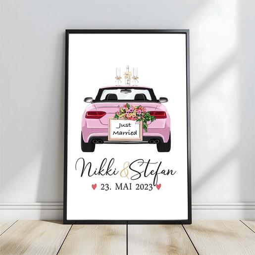 Personalisiertes Hochzeitsposter | Aquarell Fineartkunstdruck mit Namen personalisiert | Artikelnummer: 5655-0067-3343 -2