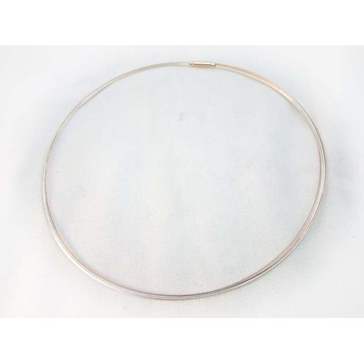 Halsreif bicolor versilbert und rosévergoldet 