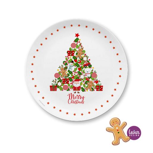 Kinderteller, Weihnachtsteller flach 