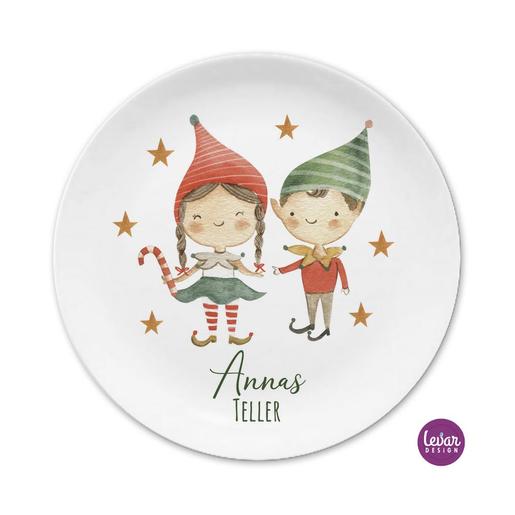 Weihnachtsteller, Nikolausteller personalisierbar | Adventsteller, BPA frei und hergestellt in Deutschland | Artikelnummer: 92156906 02