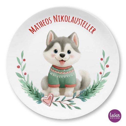 Weihnachtsteller für Kinder | Teller mit Namen personalisiert, BPA frei und hergestellt in Deutschland | Artikelnummer: 192156928 -19