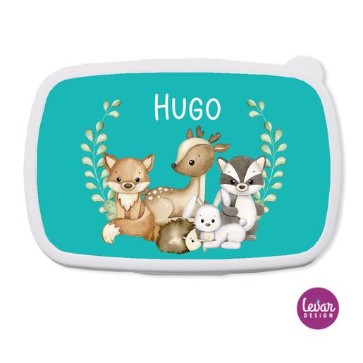 Brotdose für Kinder Waldtiere | Tolle Brotdose mit Namen personalisiert | Artikelnummer: 3618-8724-4031 Kopie