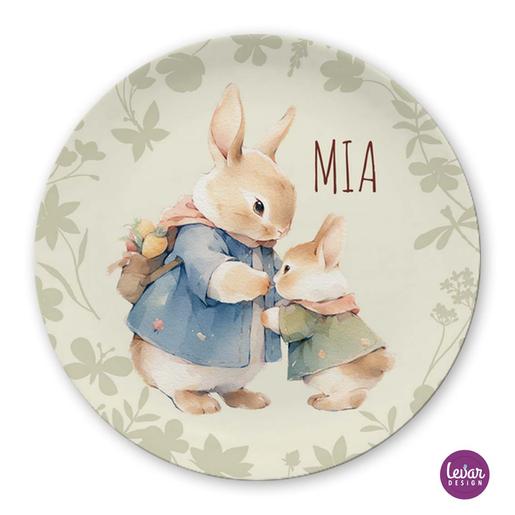 Hasen Osterteller für Kinder | Teller aus Melamin und BPA frei  | Artikelnummer: 4334-4568-2368 -5