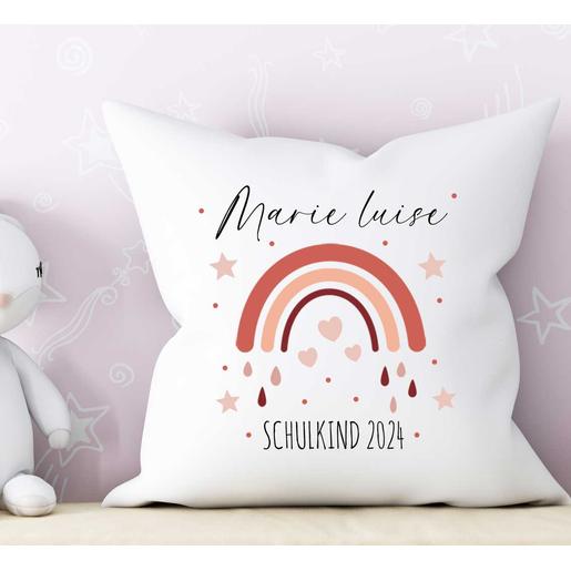Kissen Regenbogen mit Füllung  | Zauberhaftes Kissen zum Schulanfang | Artikelnummer: 2658-8122-0171 -1