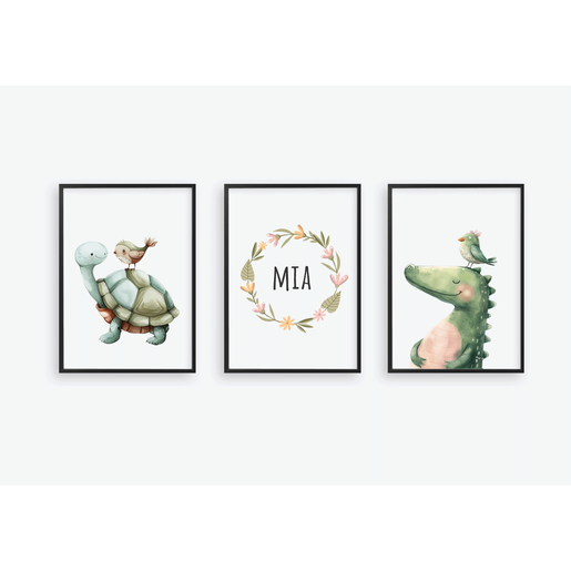 Poster 3er-Set, Waldtiere | Zauberhaftes Posterset - Aquarell-Finartkunstdruck | Artikelnummer: 455880 -1