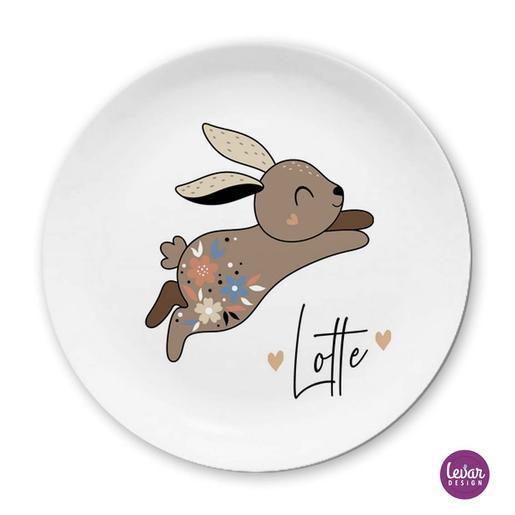 Kindergeschirr, Kinderteller Hase | Kindergeschirr Set aus Melamin BPA frei | Artikelnummer: 0804-1054-6535 -3