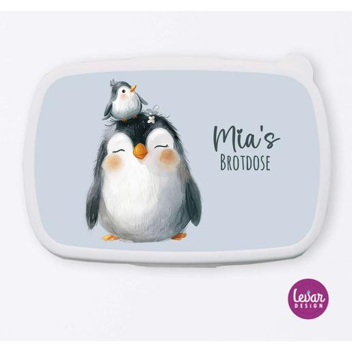 Brotdose für Kinder Pinguin | Tolle Brotdose mit Namen personalisiert | Artikelnummer: 107138432 -5