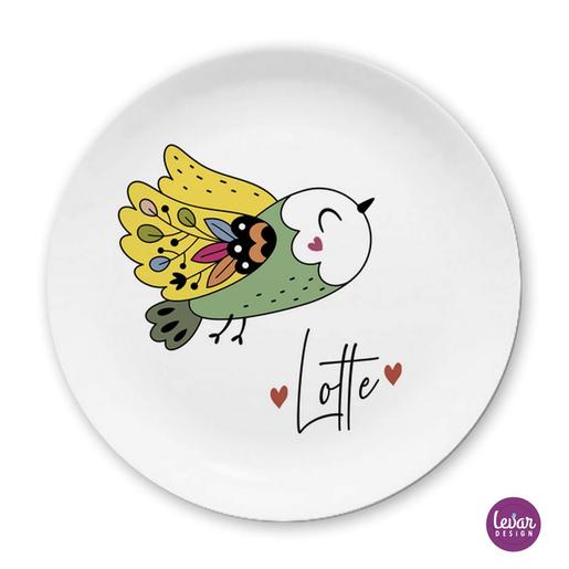 Kindergeschirr, Kinderteller Vogel | Kindergeschirr Set aus Melamin BPA frei | Artikelnummer: 0804-1054-6535 -5