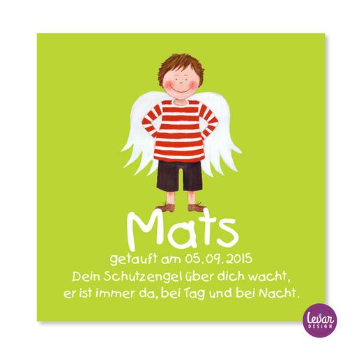 Schutzengelbild mit Gedicht Max | Personalisiertes Geschenk zur Geburt oder Taufe für Junge | Artikelnummer: 9102659 -2