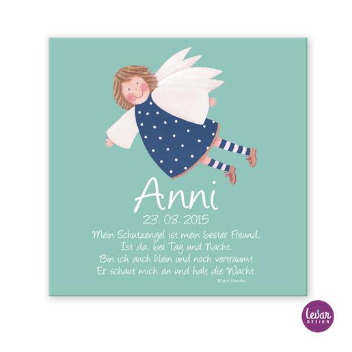 DEIN SCHUTZENGEL Schutzengelbild mit Namen + Gedicht | Personalisiertes Geschenk zur Geburt oder Taufe  | Artikelnummer: 11509022 -2