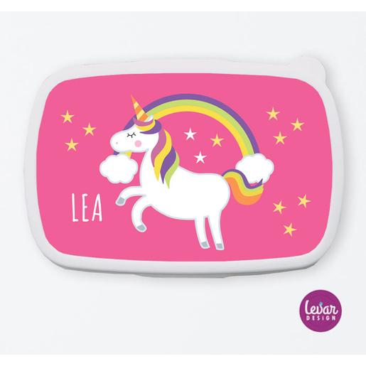 Brotdose Einhorn für Kinder  | Tolle Brotdose mit Namen personalisiert | Artikelnummer: 0723-2181-4863 -1