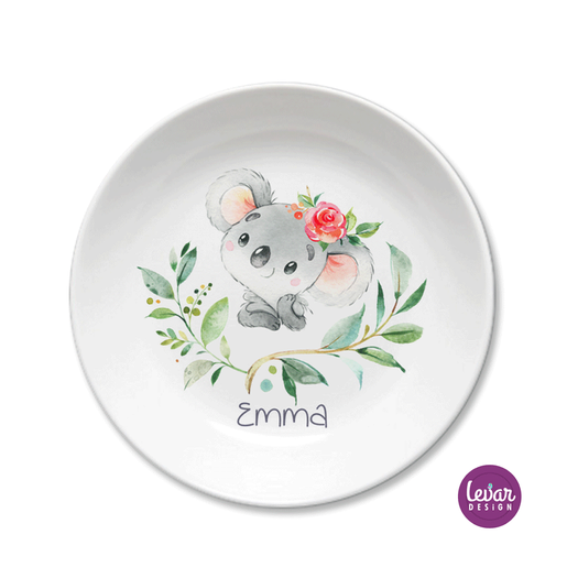 Melaminteller tief, Schale Koala | Kinderteller mit Namen BPA frei | Artikelnummer: 3404-4420-7202 -2