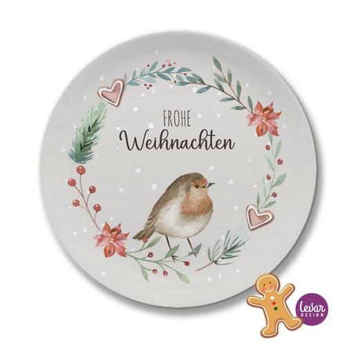 Adventsteller, Weihnachtsteller, Nikolausteller personalisiert | Teller mit Namen personalisiert, BPA frei und hergestellt in Deutschland | Artikelnummer: 3787-5880-3511 -6