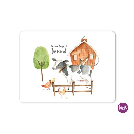 Tischset, Platzdeckchen, Fuchs | Abwischbares Tischset mit Namen personalisiert | Artikelnummer: 4427-8183-8681 -2