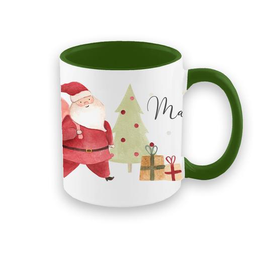 Keramiktasse mit Henkel Nikolaus Weihnachten | Hochglänzende Keramiktasse | Artikelnummer: 2541-2630-2258 -2