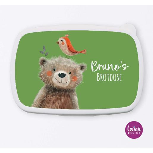 Brotdose für Kinder Dschungeltiere | Tolle Brotdose mit Namen personalisiert | Artikelnummer: 13820876 -5