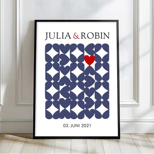Bauhaus Stil  |  Personalisierte Wohnposter | Aquarell Fineartkunstdruck mit Namen personalisiert | Artikelnummer: 5655-0067-33434 57