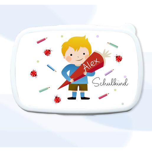 Brotdose für Mädchen und Jungen | Schulkind 2023 | Personalisierte Geschenke für Kinder | Tolle Brotdose mit Namen personalisiert | Artikelnummer: 107138430 -2
