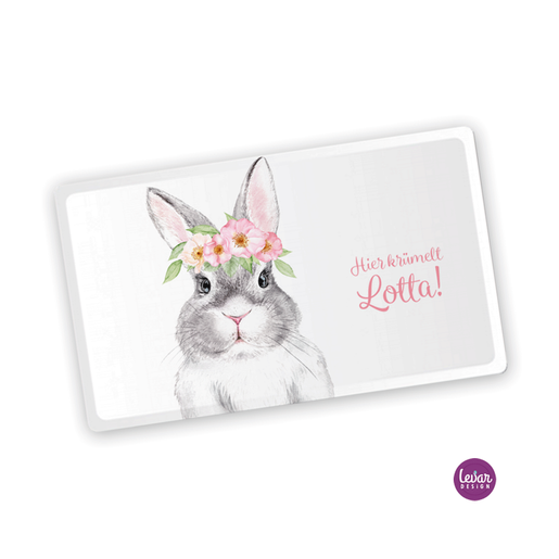 Frühstücksbrettchen Hase | Frühstücksbrettchen Hase mit Namen | Artikelnummer: 120664551 -2