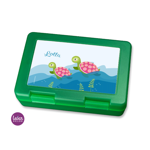 Brotdose für Mädchen und Jungen | Schildkröte | Personalisierte Geschenke für Kinder | Tolle Brotdose mit Namen personalisiert | Artikelnummer: 133820871 -4