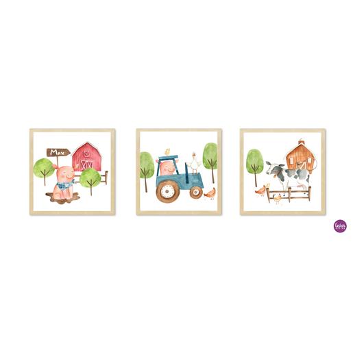Kinderzimmer Bilder Sets, Poster | Zauberhaftes 3er Posterset - Finartkunstdruck | Artikelnummer: 1033-2686-6064 -1