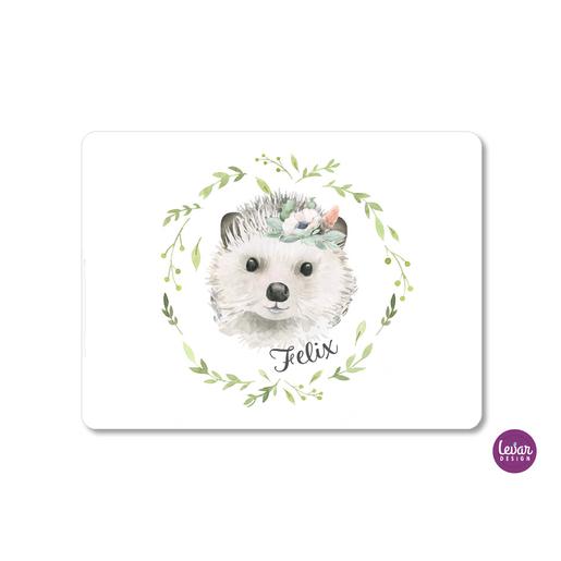 Tischset, Platzset, Platzdeckchen Waldtiere, Woodland | Zauberhaftes Platzset mit Namen personalisiert | Artikelnummer: 5805-6566-7601 -6