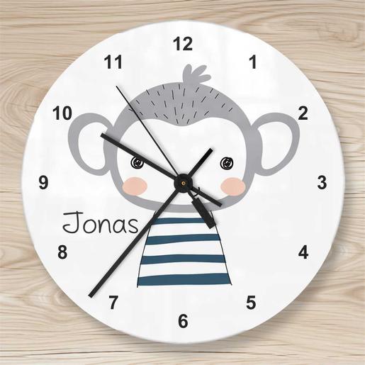 Affe personalisierte Wanduhr  | Wanduhr Affe | Artikelnummer: 1824-5150-0544