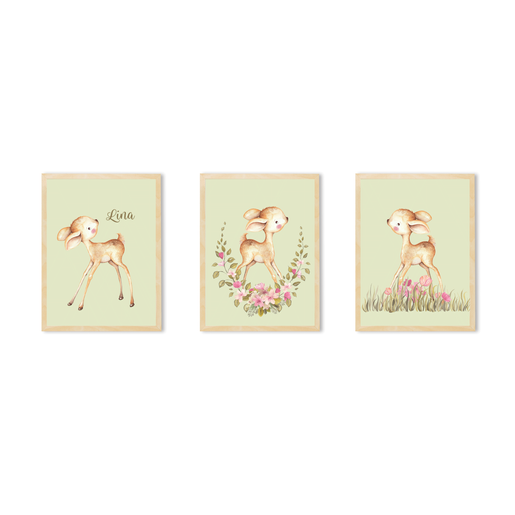 Kinderzimmer Bilder Sets, Poster | Zauberhaftes 3er Posterset - Finartkunstdruck | Artikelnummer: 4558891 -1