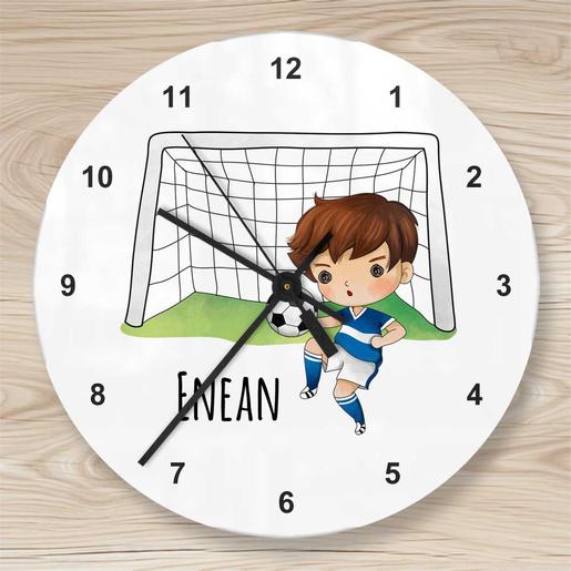 Kinderzimmer Uhr Fußballer | Leise Wanduhr für Kinder Namen personalisiert | Artikelnummer: 8127-6118-1657 8