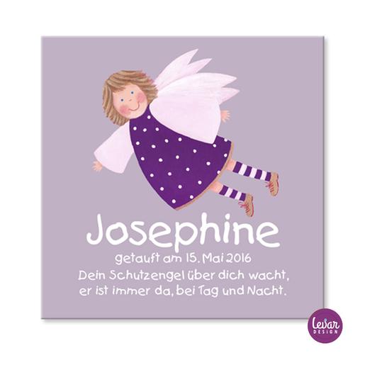 Schutzengelbild mit Gedicht Leeloo | Personalisiertes Geschenk zur Geburt oder Taufe für Mädchen | Artikelnummer: 9102651 -4