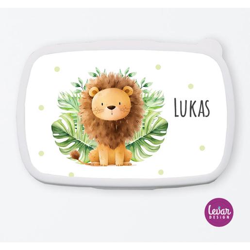 Brotdose für Kinder Dschungeltiere | Tolle Brotdose mit Namen personalisiert | Artikelnummer: 13820876 -8