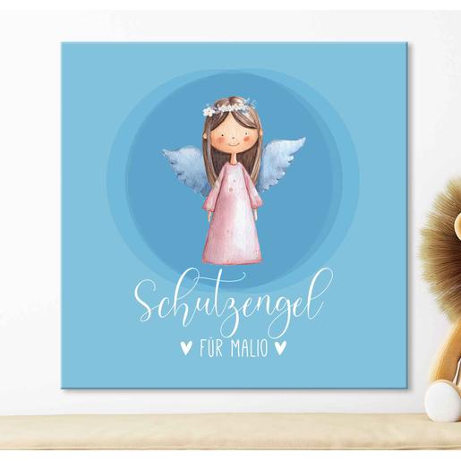 Schutzengelbild Tim mit Namen personalisierbar | Personalisierter Leinwanddruck | Artikelnummer: 0171-1862-1443 -4