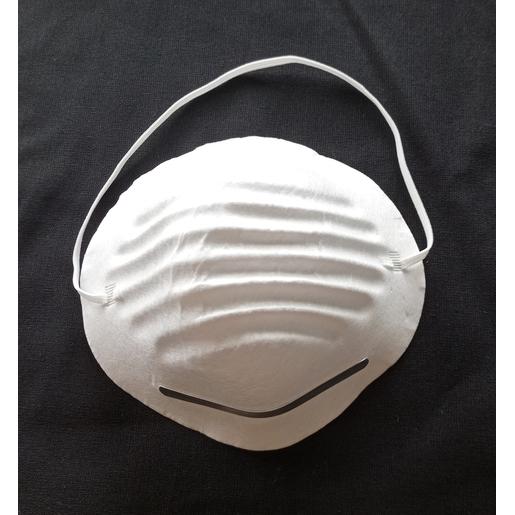 Industriemaske Grobstaubmaske 50 Stück weiß PP mit Gummibändern