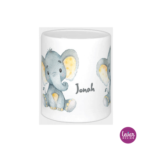 Spardose Elefant  | Tolle Spardose mit Wunschnamen | Artikelnummer: 2566-6224-3067 --4