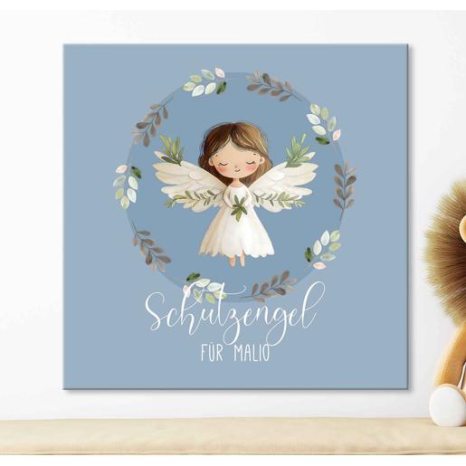 Schutzengelbild für Kinder | Personalisiertes Geschenk zur Geburt oder Taufe für Babys | Artikelnummer: druckclara Kopie
