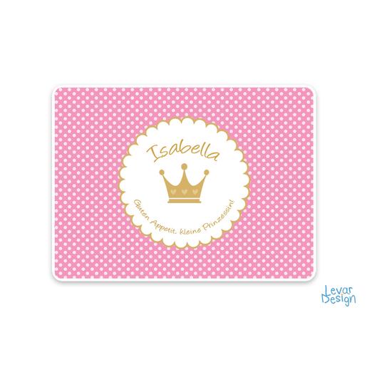 Tischset Prinz, Prinzessin | Abwischbares Set mit Namen personalisiert | Artikelnummer: 126475047 -1