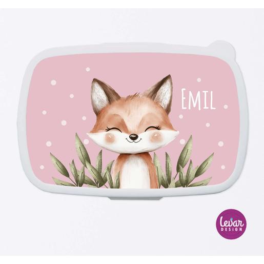 Personalisierte Lunchbox für Kinder - Fuchs | Tolle Brotdose mit Namen personalisiert | Artikelnummer: 134820871 -2