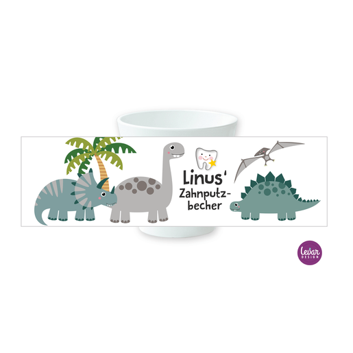 Zahnputzbecher | Zahnbecher | Dinos | Zahnbecher aus Melamin, BPA frei und hergestellt in Deutschland | Artikelnummer: 126876881 -1