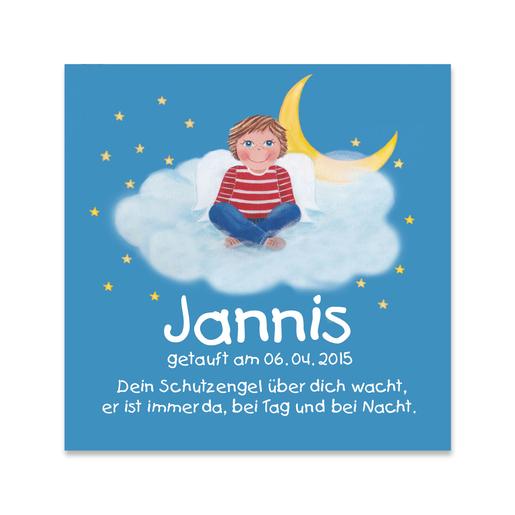 Dein Schutzengel | Schutzengelbild mit Gedicht Felix | Personalisiertes Geschenk zur Geburt oder Taufe für Junge | Artikelnummer: 9102652 -1