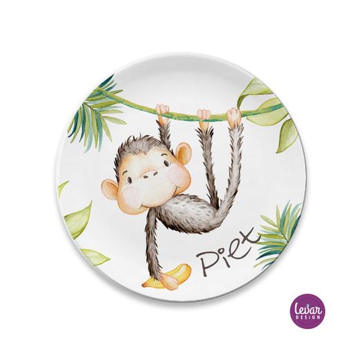 Kindergeschirr Set Dschungel Tiere | Trinkbecher und Dessertteller aus Melamin. BPA frei und hergestellt in Deutschland. | Artikelnummer: 7534-3343-5771 -6