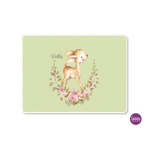 Tischset, Platzdeckchen, Waldtiere | Zauberhaftes Tischset mit Namen personalisiert | Artikelnummer: 17833727 -4