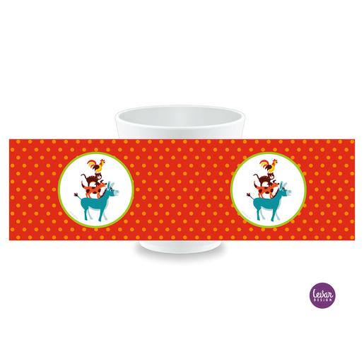 Kinderbecher, Kindertasse Bremer Musikanten  |  | Artikelnummer: kitass bremer -1