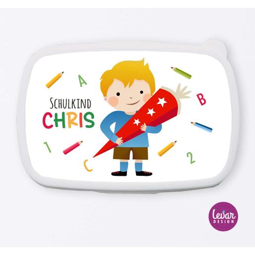 Brotdose Schulkind 2025 für Kindergarten, Schule & Sport | Tolle Brotdose mit Namen personalisiert | Artikelnummer: 36547 -1
