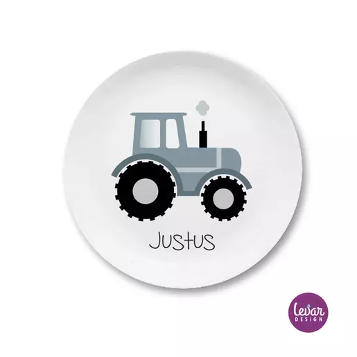 Kindergeschirr Set Traktor | 3teiliges Geschirrset aus Melamin und BPA frei für Kinder | Artikelnummer: 5335-3621-7220 -4