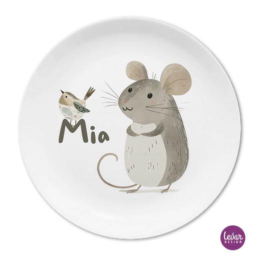 Maus Kinderteller  | Melaminteller, BPA frei hergestellt in Deutschland | Artikelnummer: 60832 -2