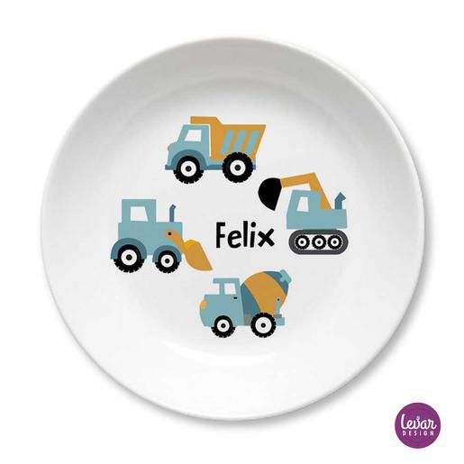Melaminteller Schale Autos | Baby Schüssel mit Namen BPA frei | Artikelnummer: 29161985 -4