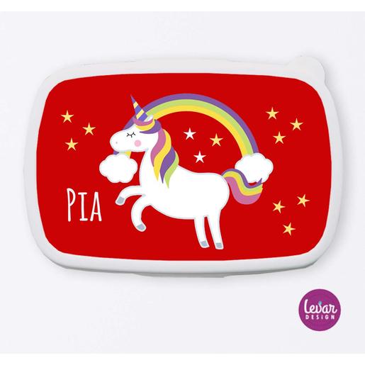 Brotdose Einhorn für Kinder  | Tolle Brotdose mit Namen personalisiert | Artikelnummer: 0723-2181-4863 -3