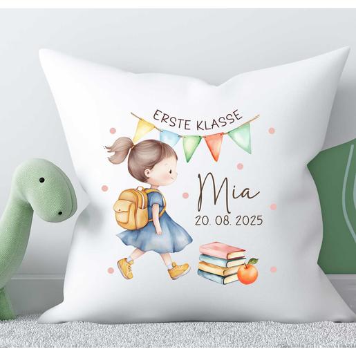 Personalisiertes Kissen zur Einschulung 2026 | Weiches Kissen mit Füllung 2 farbig | Artikelnummer: 5570-6117-4171 -1