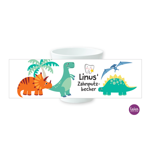 Zahnputzbecher | Zahnbecher | Dinos | Zahnbecher aus Melamin, BPA frei und hergestellt in Deutschland | Artikelnummer: 126876881 -2