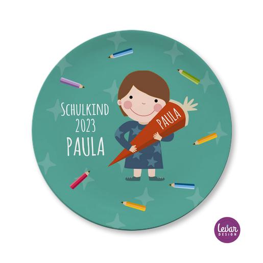 Kinderteller Schulkind | Großer Teller aus Melamin  | Artikelnummer: 2255233 -4